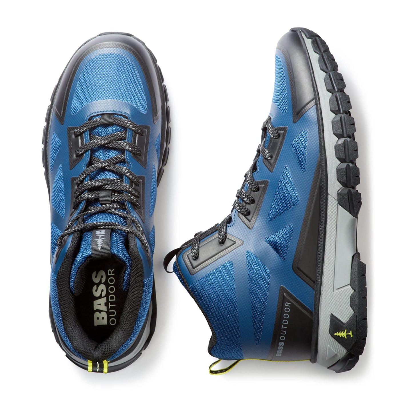 BASS OUTDOOR MEN'S BOOTS PEAKSEAMLESSHIKERMID,ENSIGN BLUE, 9