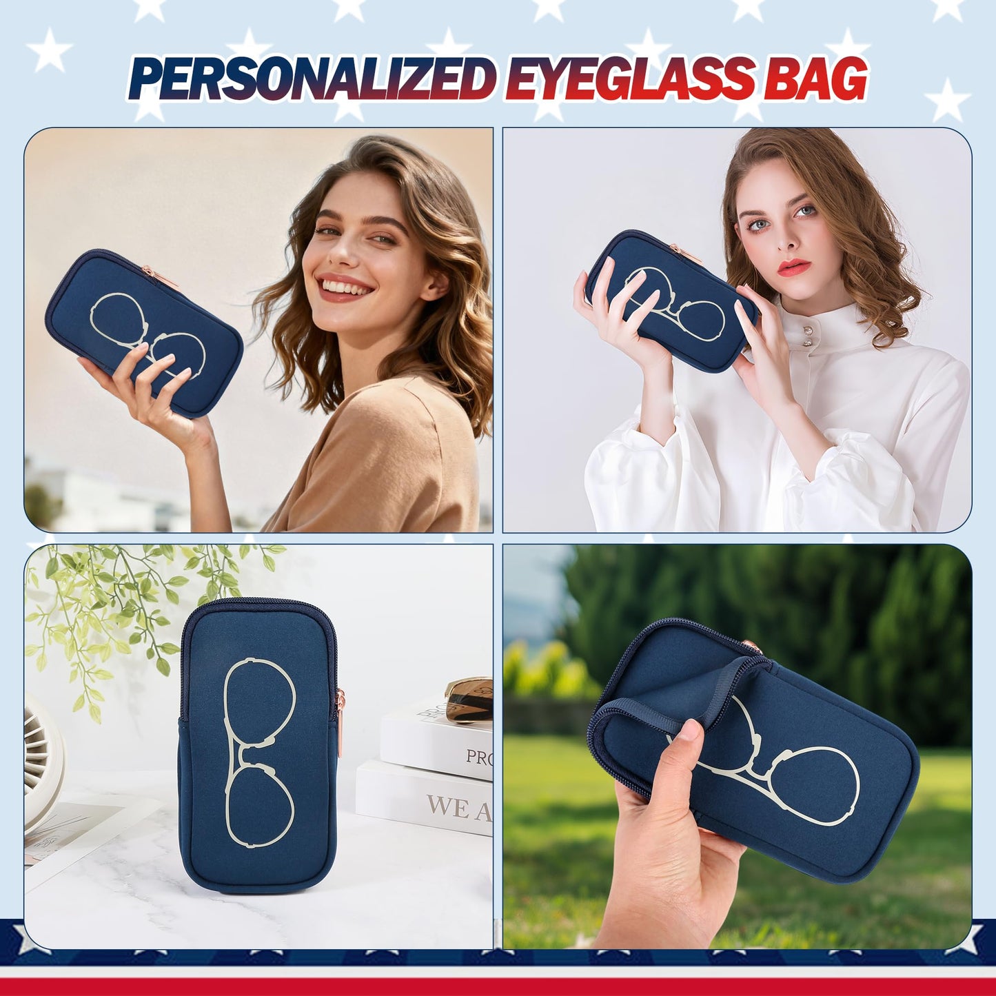 Top Souls KKP Double Eyeglass Case | Sunglasses Cases with 2 Compartments