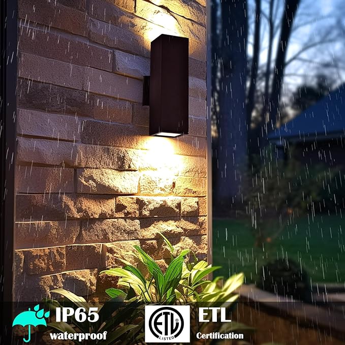 Dusk to Dawn Outdoor Wall Light,Patio Wall Light Fixture, Oil Bronze Porch Lights Outdoor Wall, Anti Rust Waterproof Outside Wall Sconces for Garage, Balcony, Entrance - ETL