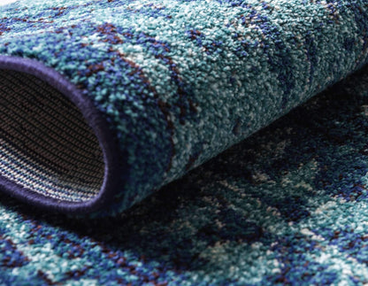 Unique Loom Medici Collection Vintage Botanical Traditional Blue Area Rug (8' 0 x 11' 0)