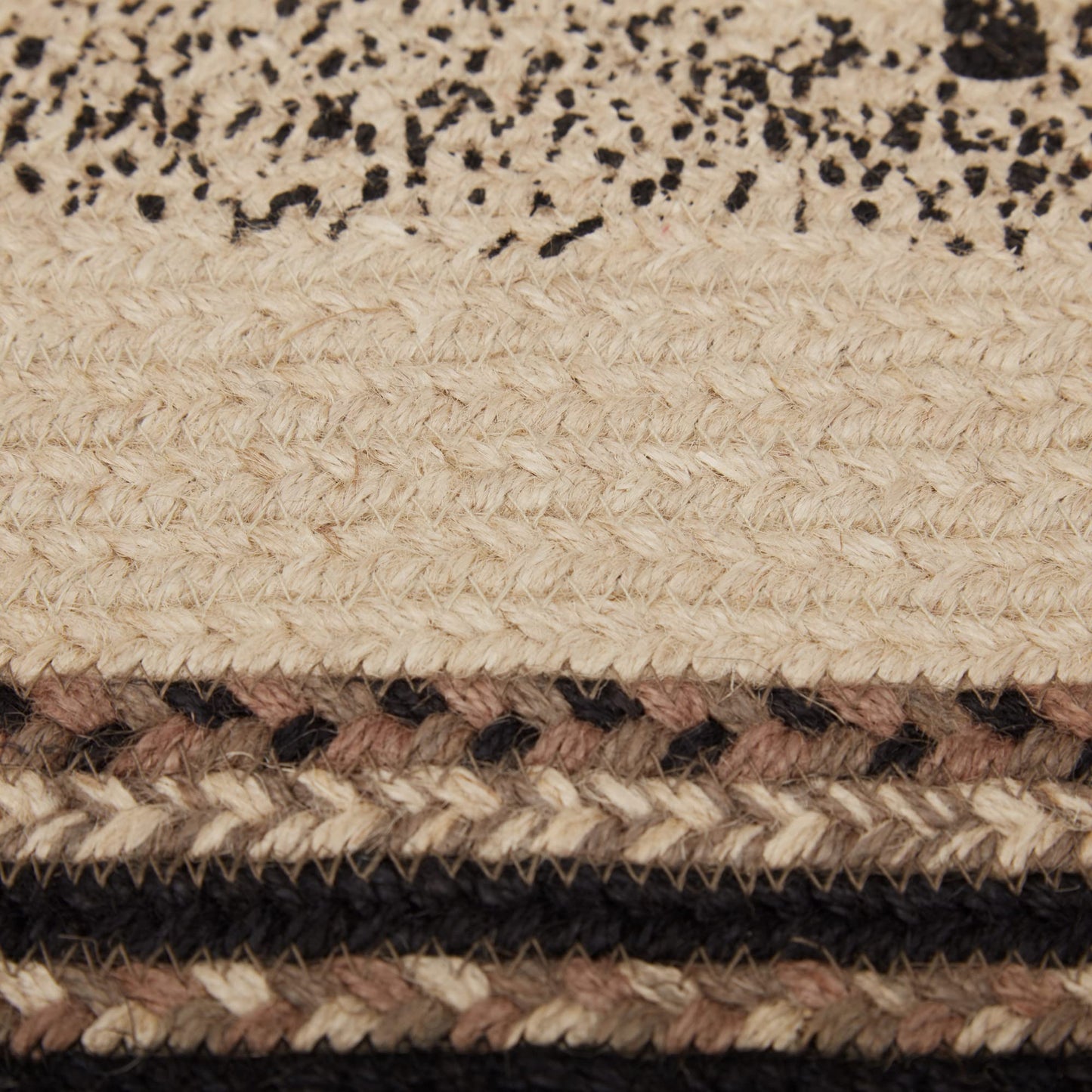 VHC Brands Sawyer Mill Charcoal Farmhouse Dining Room Living Room Kitchen Floor Natural Jute Rug w/Pad 20x30 Poultry