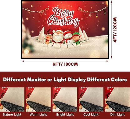 Christmas Rug Merry Xmas Door Mat Non-Slip Indoor Outdoor Front Door Doormat Living Room Bedroom Entrance Rug Happy Xmas Floor Decor Home Festive Decoration,71" X 47"