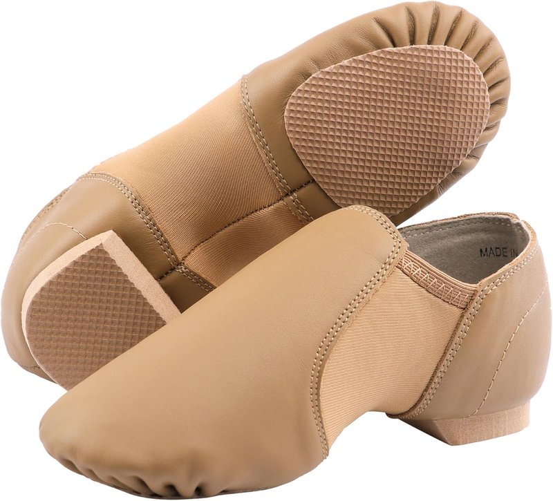 Leather Jazz Shoes for Kids - Slip-On Design for Toddlers, Little & Big Kids | Comfortable & Stylish