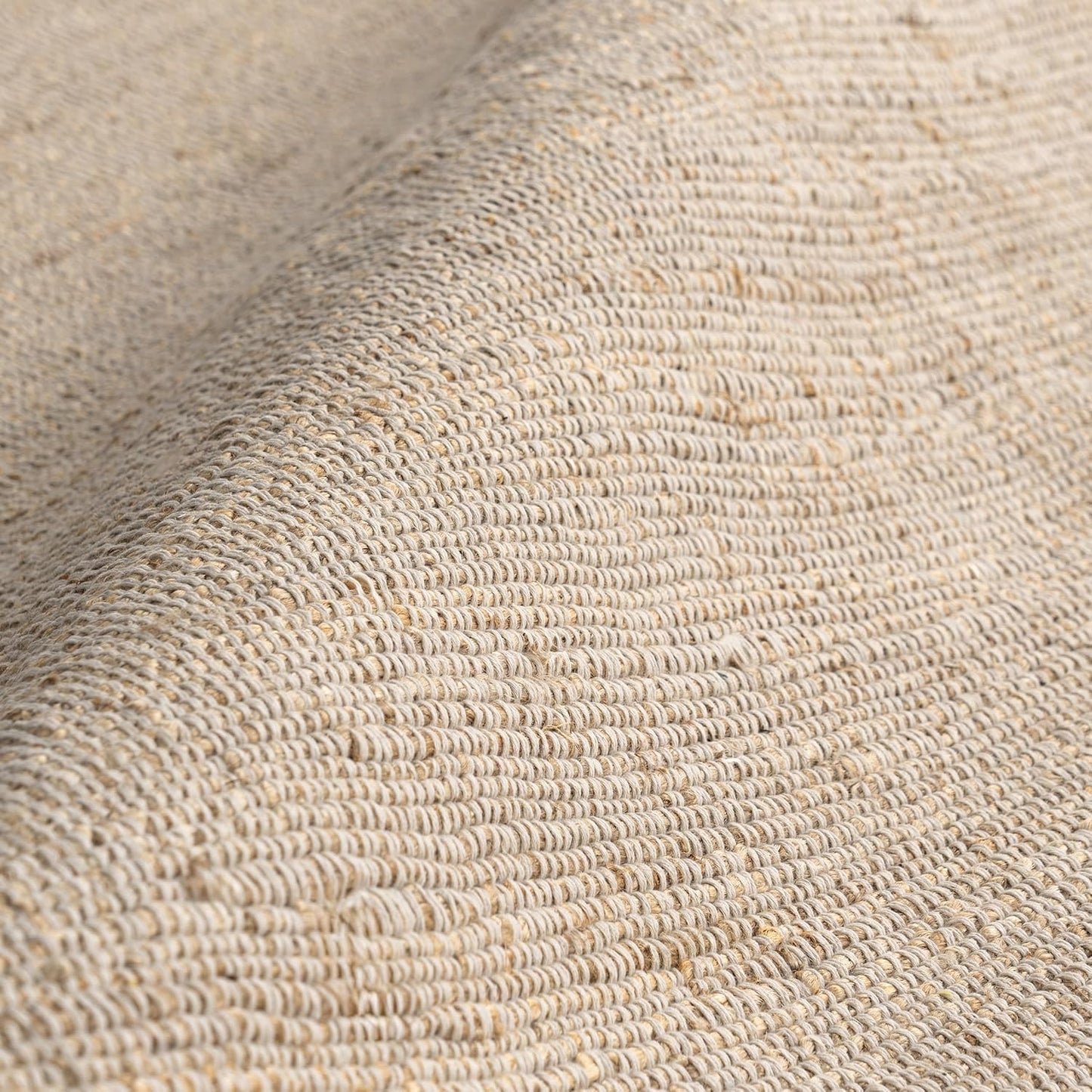 Jute Rug 4x6 Natural Fiber Braided Rugs Farmhouse Clearance Area Rugs Woven Reversible Living Room Bedroom Carpet, Soft Cotton Blended Entry Rug, Indoor Outdoor Large Floor Mat, 48x72 Inch