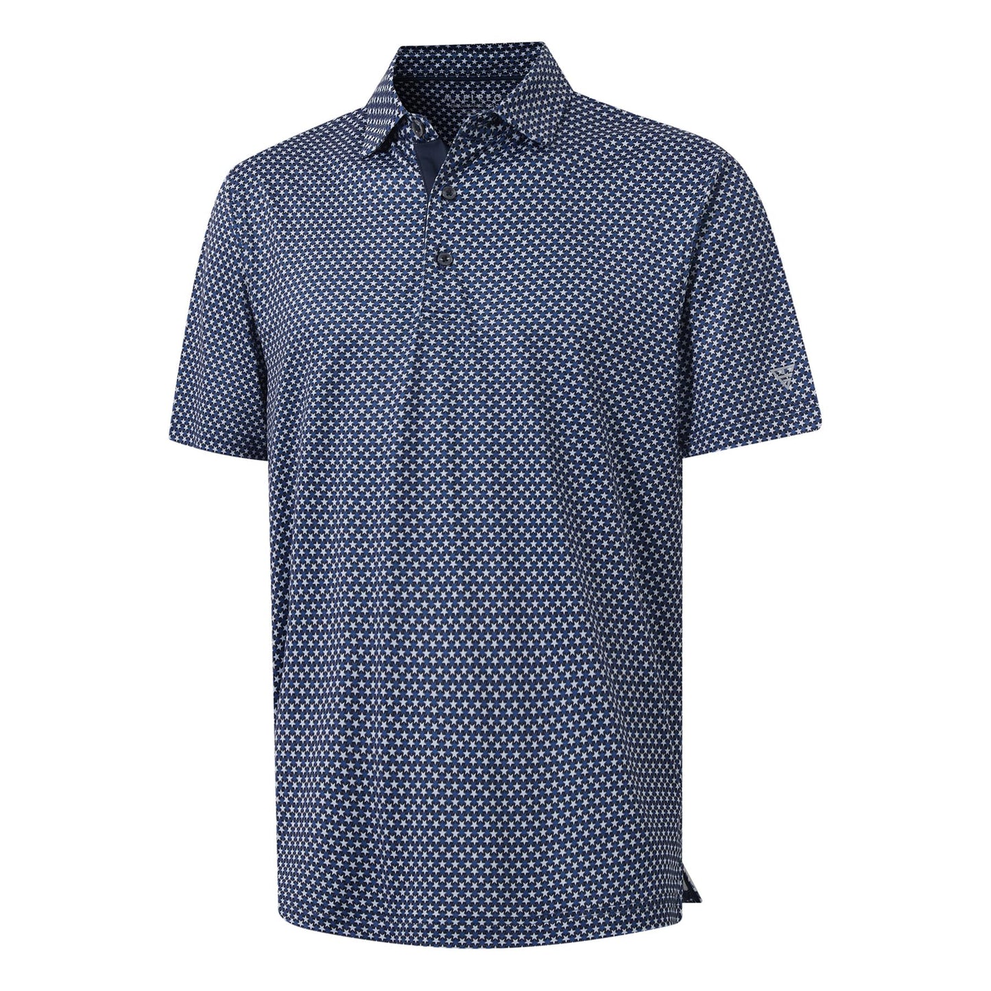 M MAELREG Golf Shirts for Men Dry Fit Print Patterns Performance Moisture Wicking Mens Polo Shirts Short Sleeve