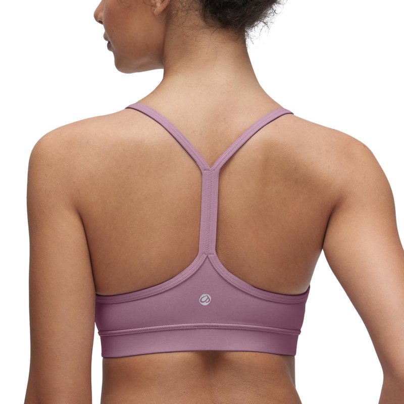 CRZ YOGA Butterluxe Y Back Sports Bras for Women - Padded Racerback Low Impact Spaghetti Thin Strap Workout Yoga Top Light Lavender X-Small