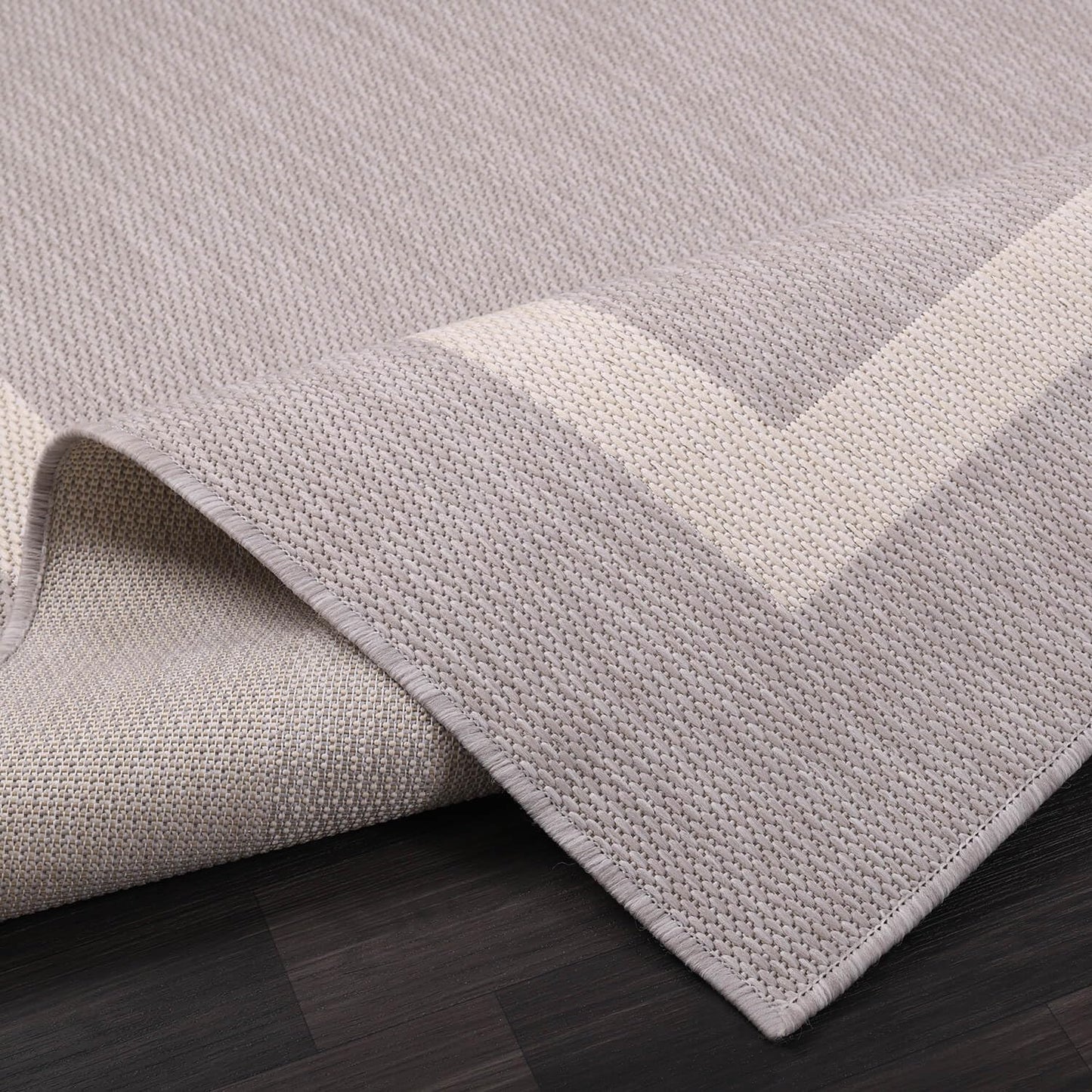 Luul Home Bordered Outdoor Rug 9x12 Washable Outside Carpet for Indoor Patio Porch Waterproof Easy Cleaning Non Shedding Area Rugs Gray 9 x 12
