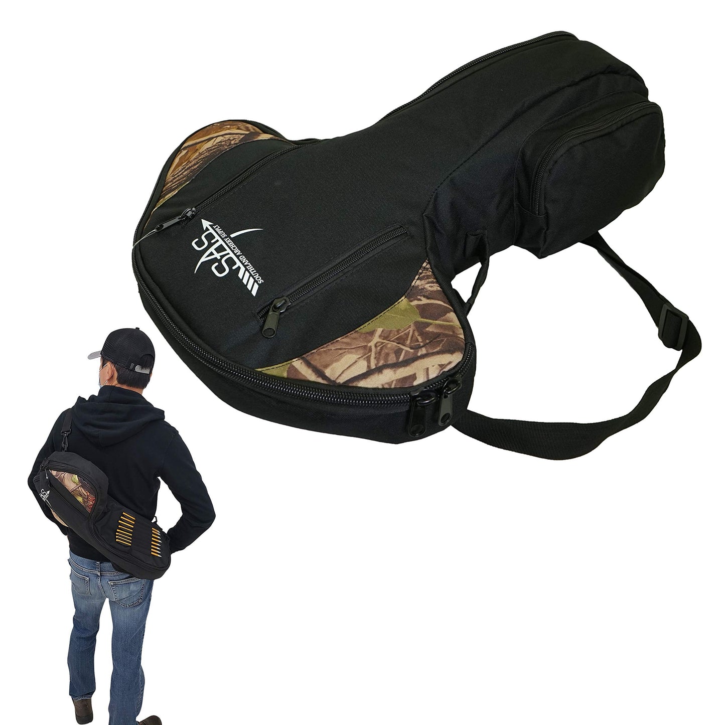 SAS Pistol Crossbow Bag with Shoulder Strap Arrow Holder Camo Padded for Prophecy Cobra Snake Zombie Mini Portable Handheld Crossbow
