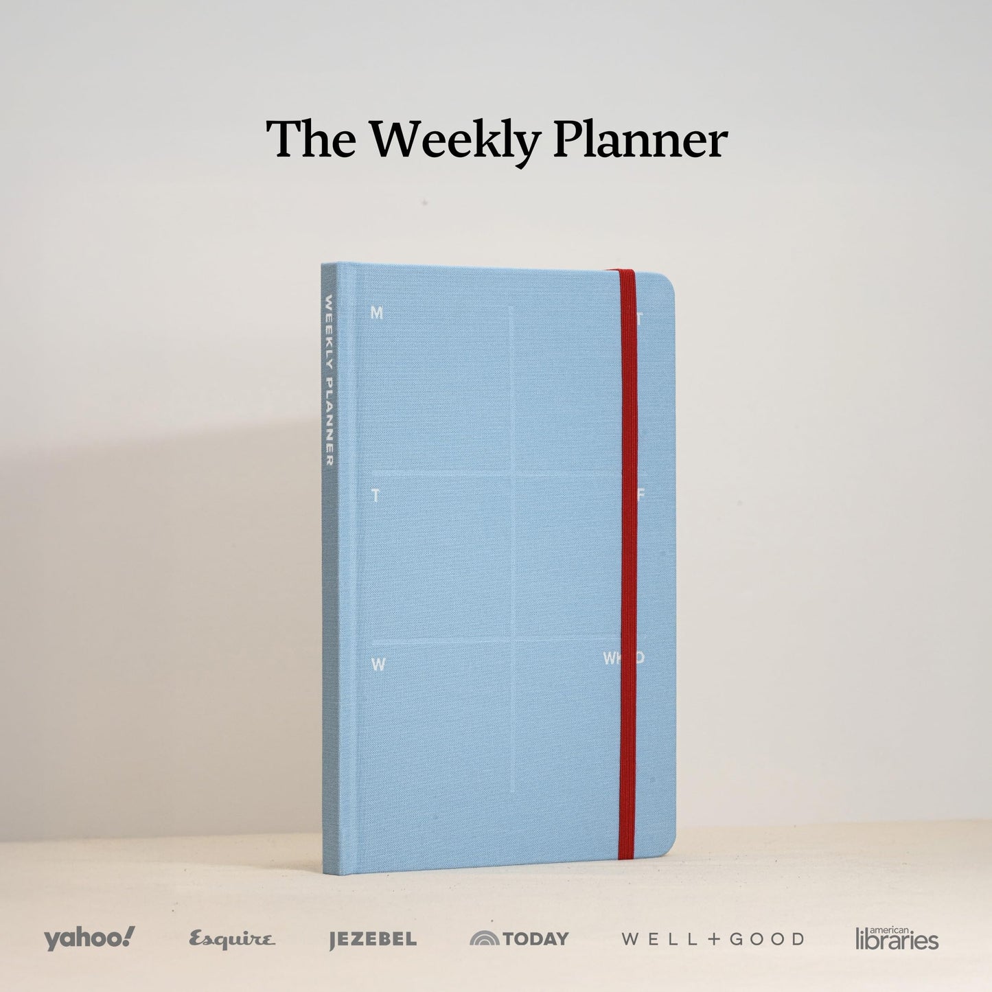 Kunitsa Co. Undated Planner - Hardcover, with Habit Tracker & Goal Setting - Weekly, Full Year (Blue)