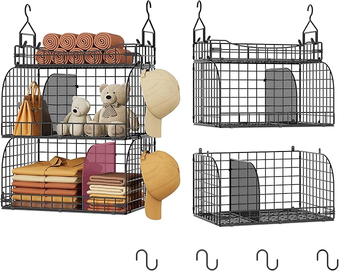 SWTYMIKI Hanging Closet Organizer Storage