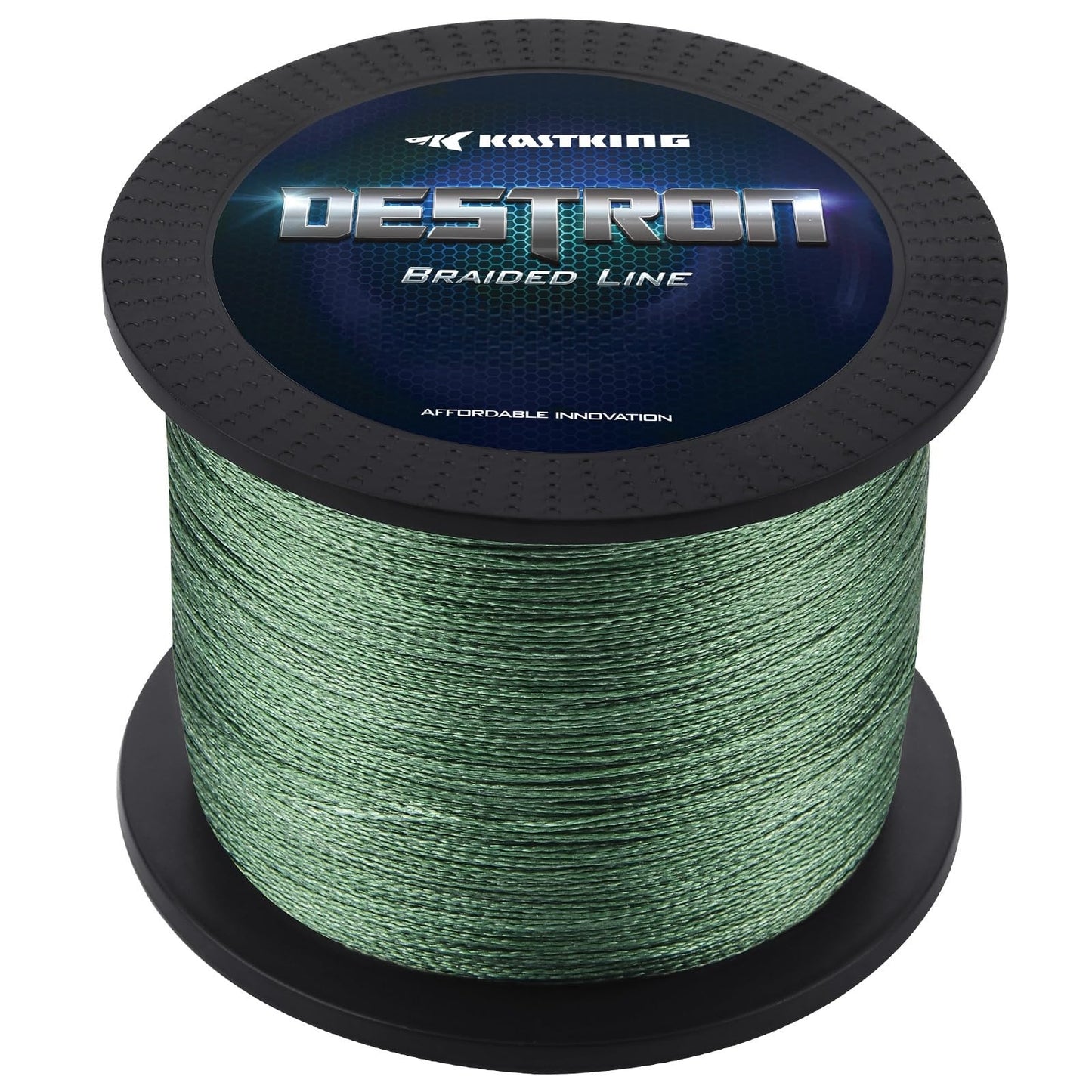 KastKing Destron Braided Fishing Line, Moss Green, 4 Stands, 65LB, 600Yds