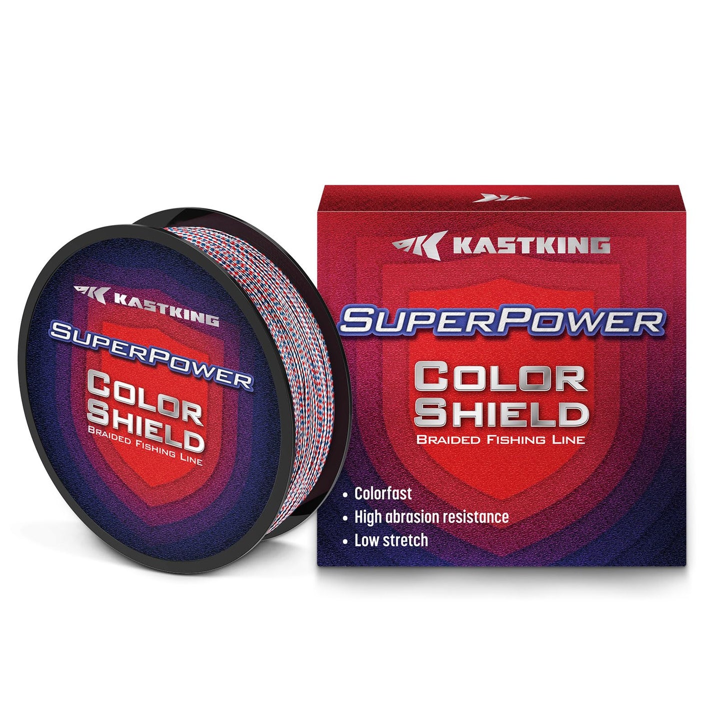 KastKing Superpower ColorShield Braided Fishing Line, Freedom, 65LB, 300Yards, X4