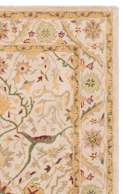 SAFAVIEH Antiquity Collection 3' x 5' Ivory AT14A Handmade Traditional Oriental Premium Wool Area Rug