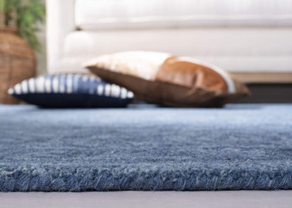 SAFAVIEH Area Rug 8x10 - Dip Dye Collection - Large - Navy Blue, Handmade Wool, Ideal for Living Room, Bedroom, Office, Dining Space (DDY151N)