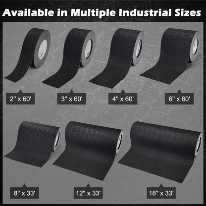 S&X Anti Slip Tape 6" x 60' Premium High Traction Non Skid Tape for Outdoor Stairs, Decks, Ramps - Waterproof & Durable