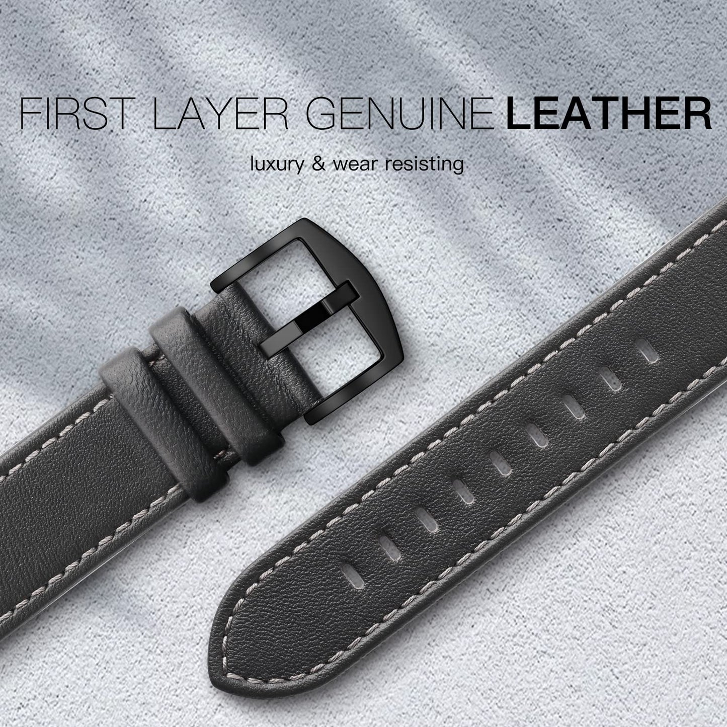 EDIMENS Leather Bands Compatible with Apple Watch 49mm 45mm 42mm 44mm Band Men Women, Vintage Genuine Leather Wristband Replacement Band Compatible for Apple Watch iwatch Series 9 8 7 6 5 4 3 2 1 SE2