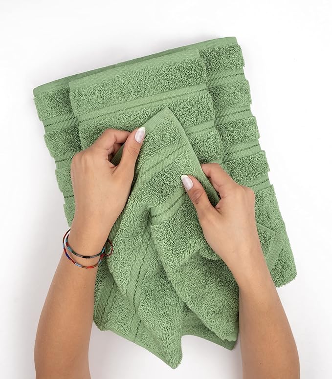 American Soft Linen Luxury 6 Piece Towel Set, 2 Bath Towels 2 Hand Towel 2