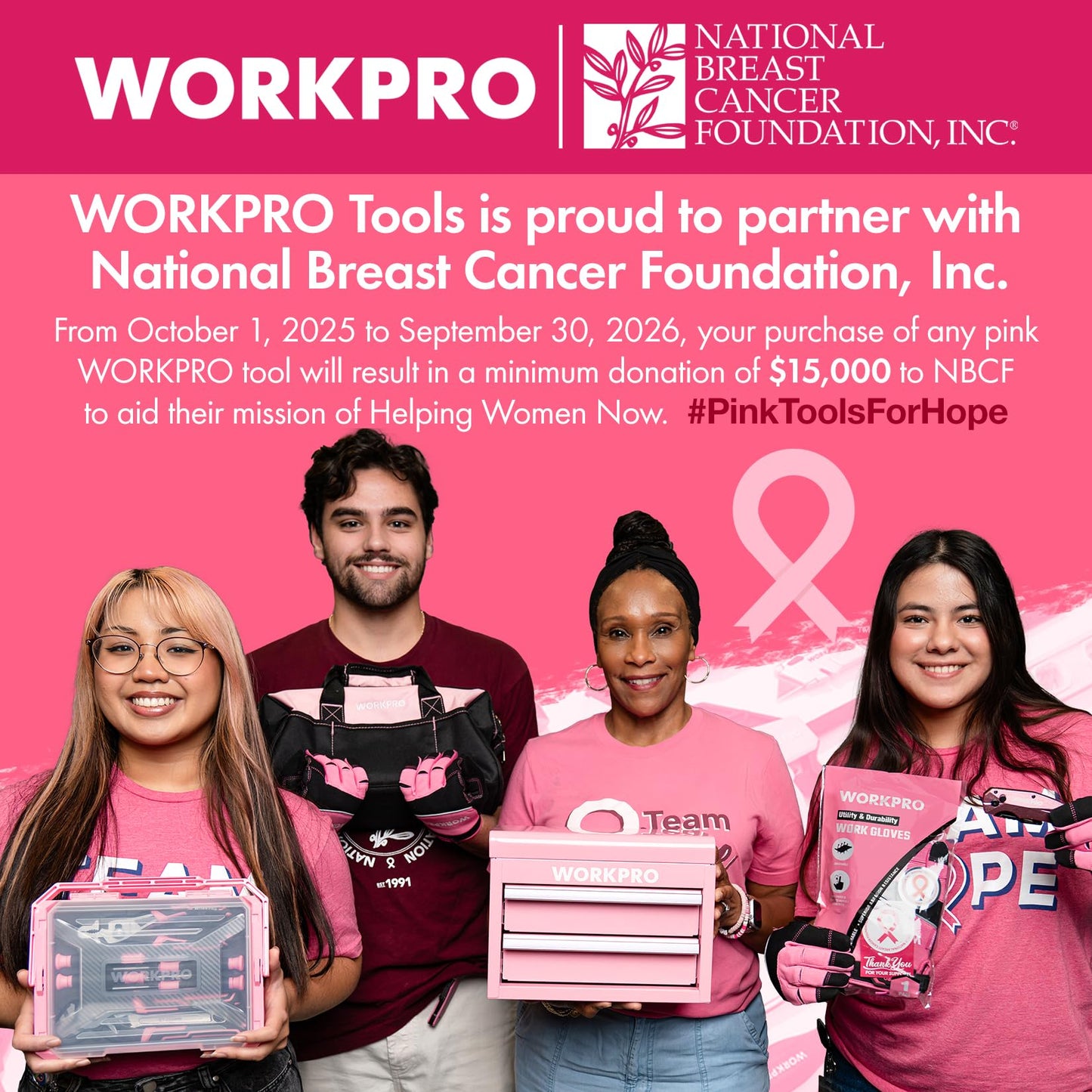 WORKPRO Electric Staple Gun, 2-in-1 Brad Nailer Electric with 2000PCS Staples Nails & USB Charger, 3.6V Staple Gun for Upholstering, Crafts, Carpentry, DIY, Pink Ribbon