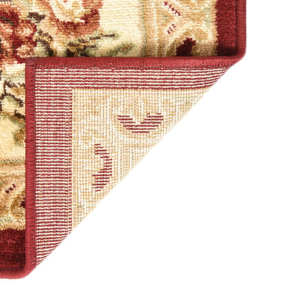 Unique Loom Versailles Collection Traditional Classic Floral Motif Area Rug (5' 0 x 5' 0 Octagon, Burgundy/Ivory)