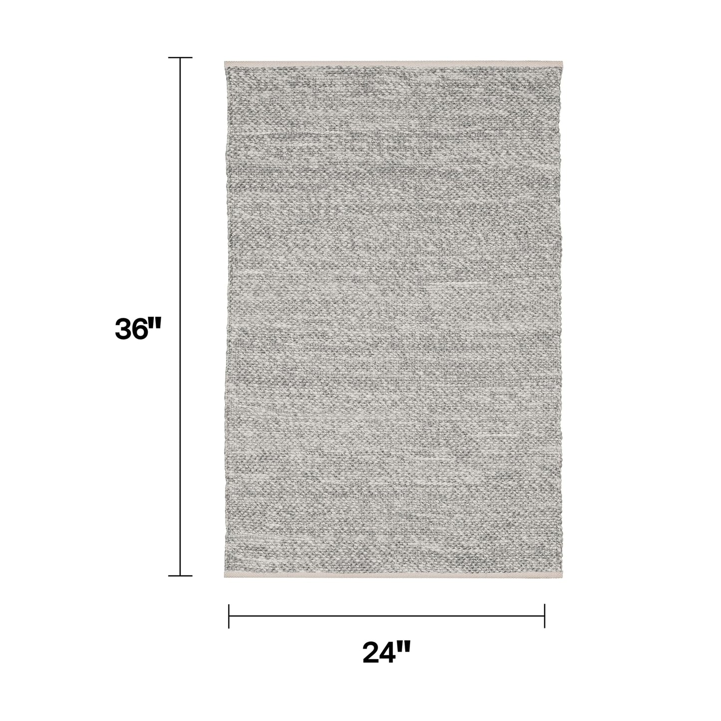 Fab Habitat Machine Washable Area Rug - Hand Woven, Stain Resistant, Pet Friendly - Premium Recycled Polyester Yarn - Solid - Kitchen, Bathroom - Biltmore - Natural - 2 x 3 ft