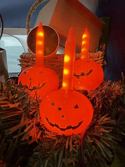 Halloween Pumpkin Bubble Lights String, 9.5Ft Orange Vintage LED Flashing Lights for Indoor Decor, Fairy Lights for Outdoor Bedroom Porch House Fall Party Decorations
