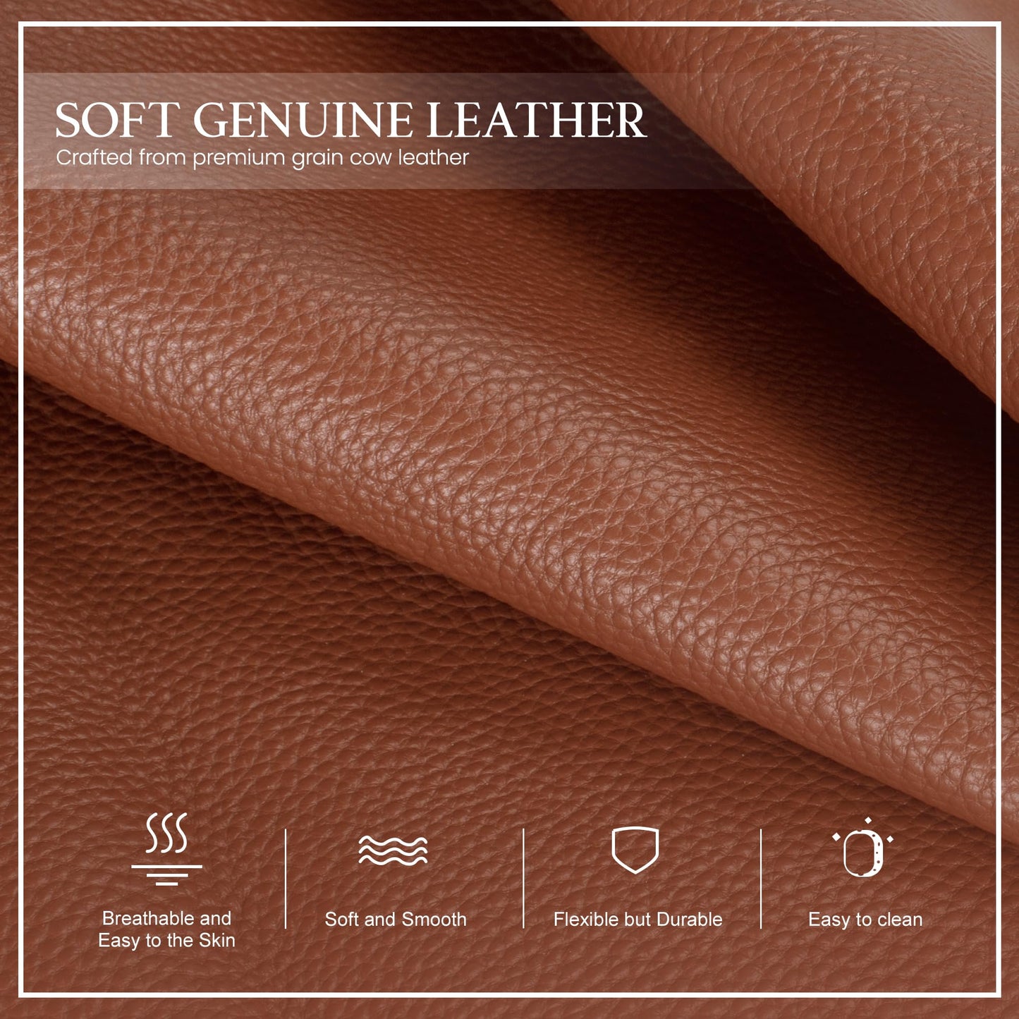 befen Genuine Leather Purses for Women Trendy, Women's Small Cross Body Saddle Bag Purse with RFID Card Slots - Cognac Brown Crossbody Bags 2026 Summer