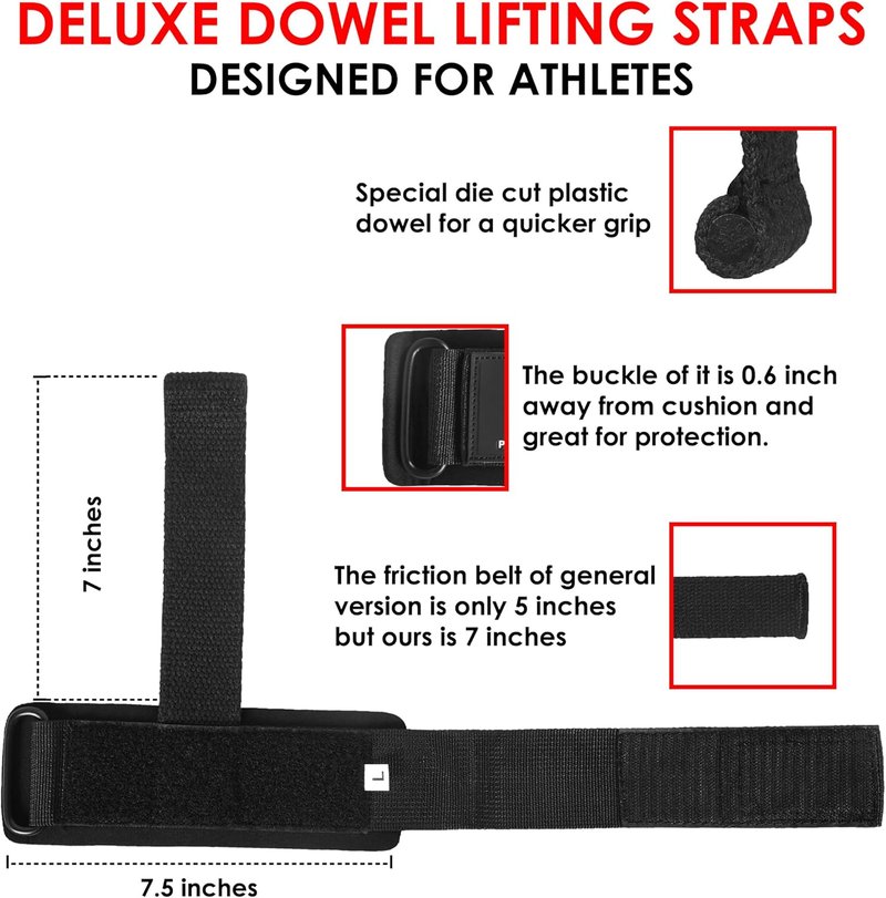 Leather Lifting Wraps - Wrist Straps for Weightlifting & Strength Training | Unisex Support