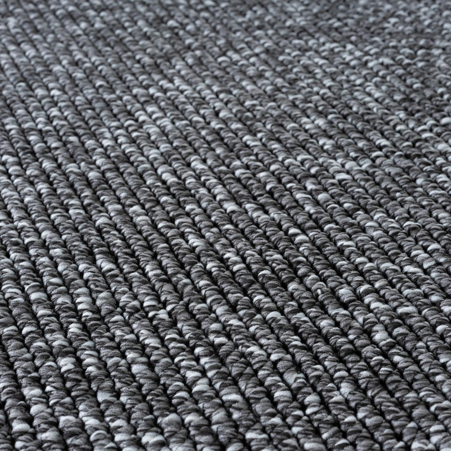 LUXE WEAVERS Solid Machine Woven Smoke 8x10 Area Rug, Indoor Stain-Resistant Carpet