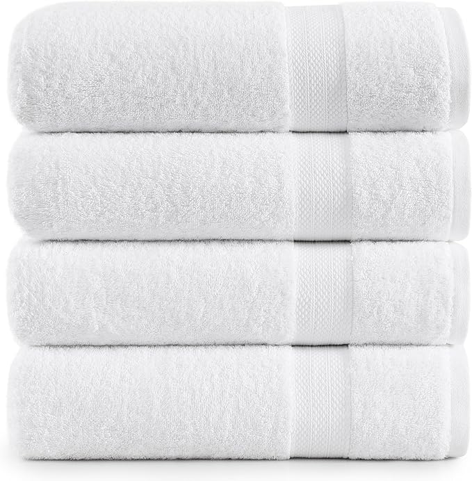 LANE LINEN Set of 4 Bath Towel
