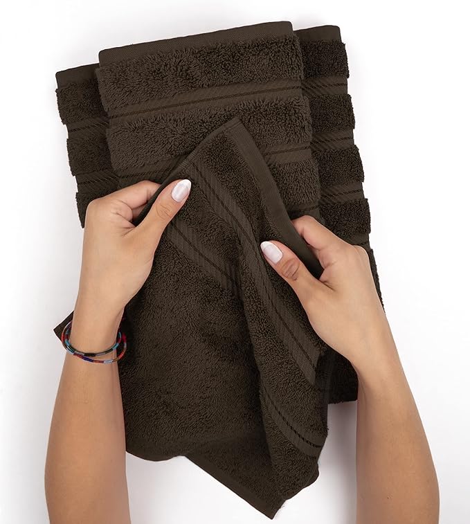 American Soft Linen Premium 3 Piece Towel Set, 1 Bath Towel 1 Hand Towel 1