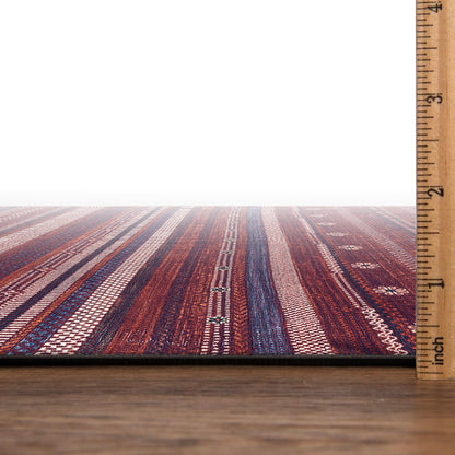 Keen Home Design 48"x72" Rug - Machine Washable Area Rug with Non-Slip Backing, Ideal for Living Room, Dining Room, Bedroom - Vintage, Easy Clean, Durable, Low Pile Rug - (4' x 6')