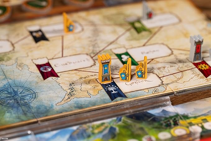 Asmodee The Lord of The Rings: Duel for Middle-Earth Board Game - Epic Strategy Game of Power and Conquest for Kids and Adults Ages 10+ 2 Players 30 Minute Playtime