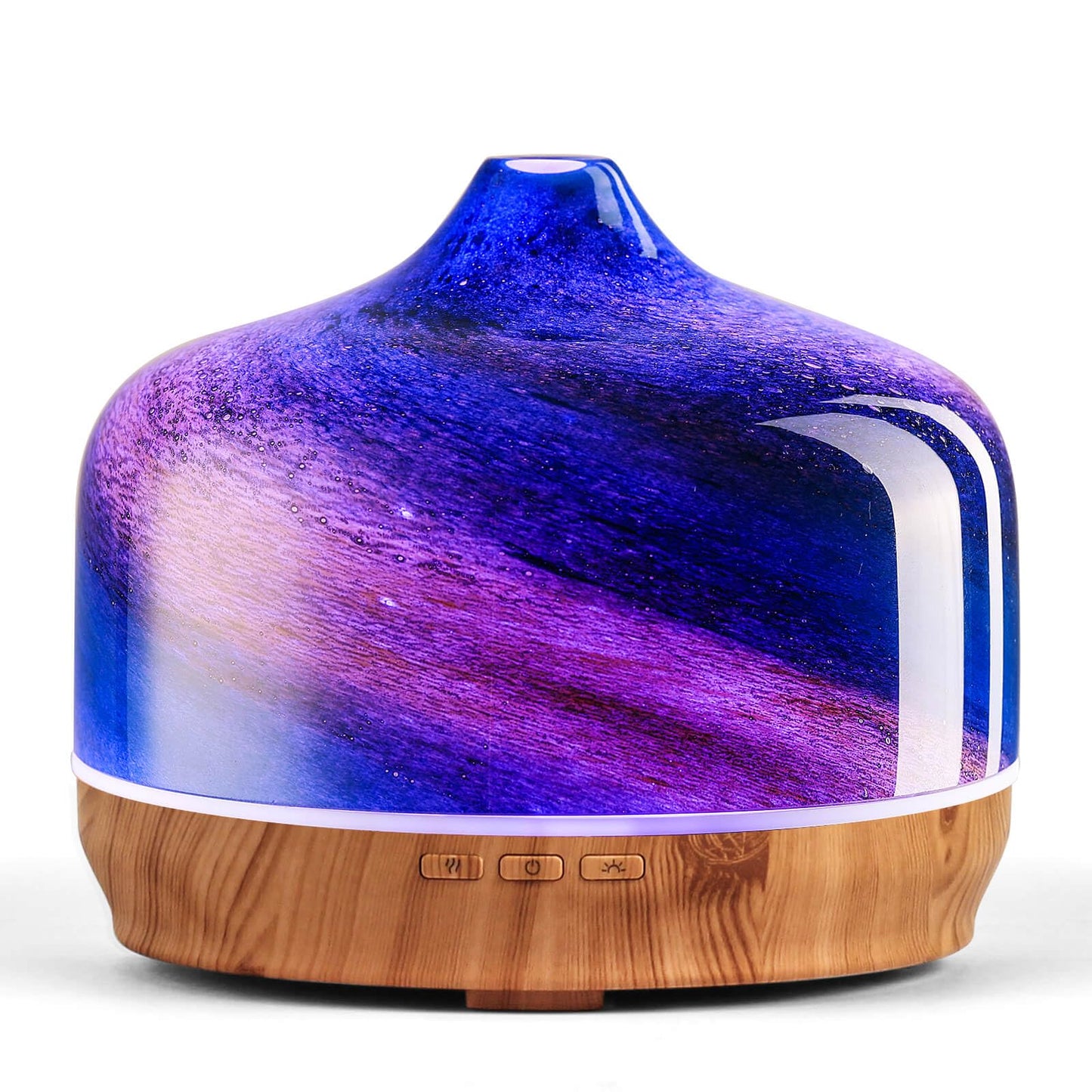 Porseme 500ml Essential Oil Diffuser, Aroma Ultrasonic Humidifier with Remote Control, BPA Free, Auto Shut-Off, Timer Setting for Large Room Sleeping Yoga