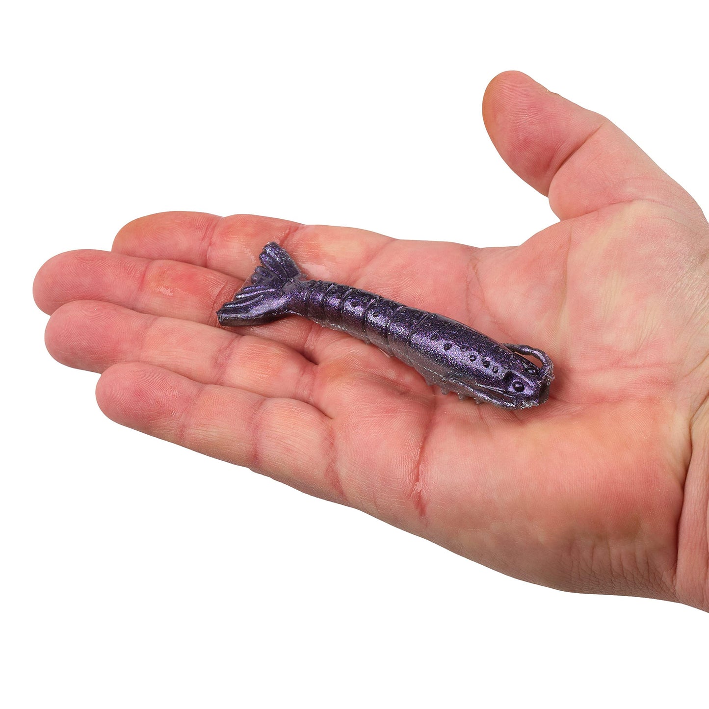 Berkley Gulp! Saltwater Shrimp Fishing Soft Bait, Purple Chrome, 4"