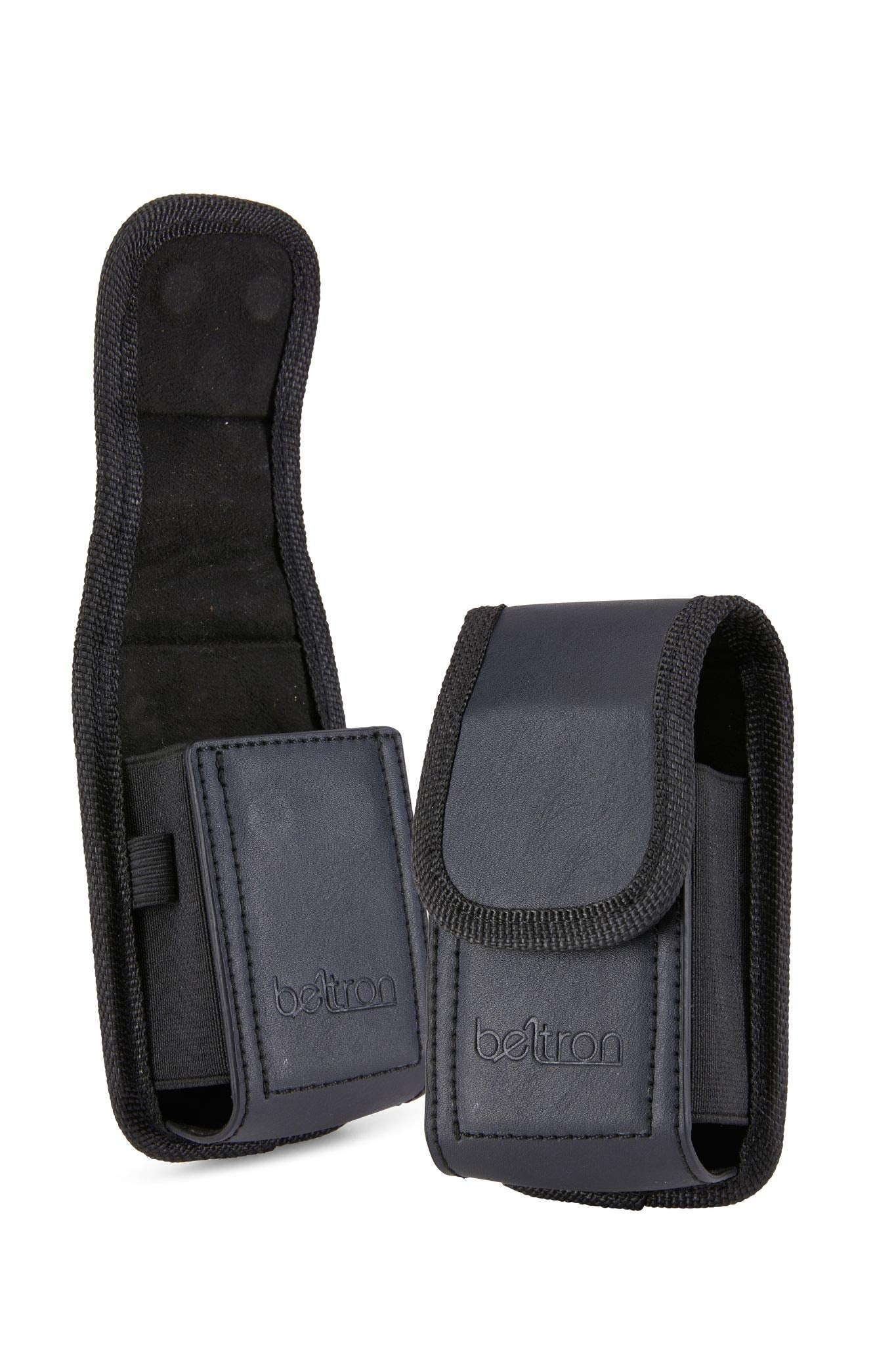 Universal Flip Phone Case, BELTRON Leather Vertical Pouch for TCL Flip Pro, Flip 3, Alcatel Go Flip 4, Go Flip V, Cingular Flip 2, Nokia 2720V & More (Belt Loop, Metal Belt Clip & Dual Magnet Closure)