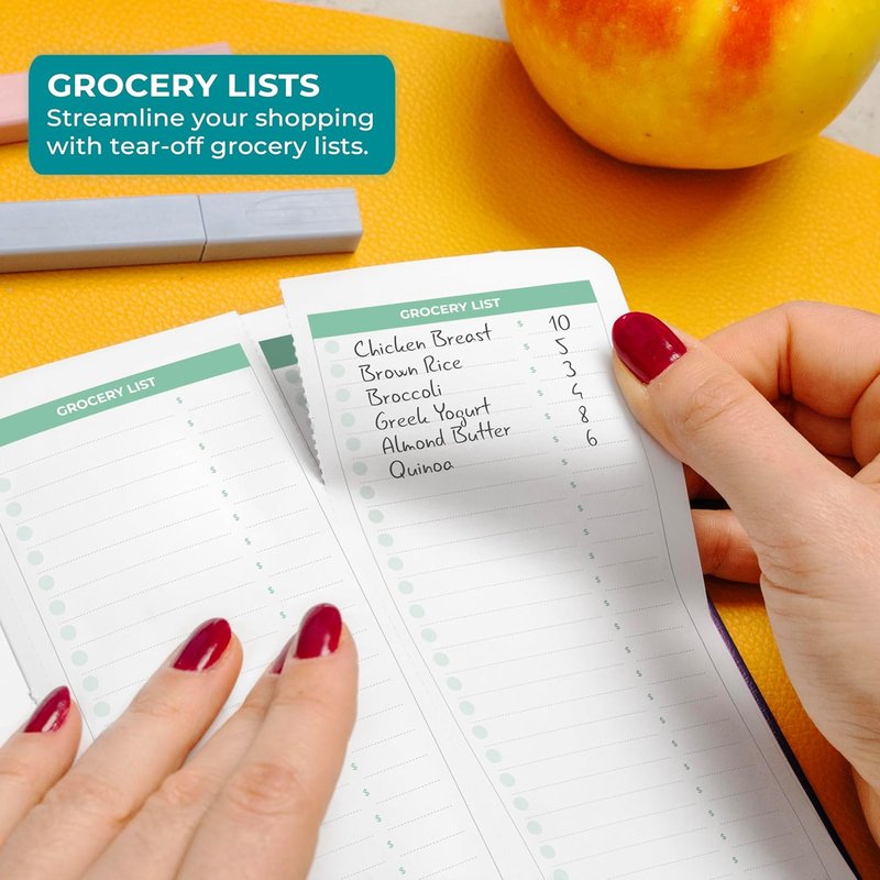 Clever Fox Fitness Journal - Guided Daily Workout & Meal Tracker for Weight Loss | Purple
