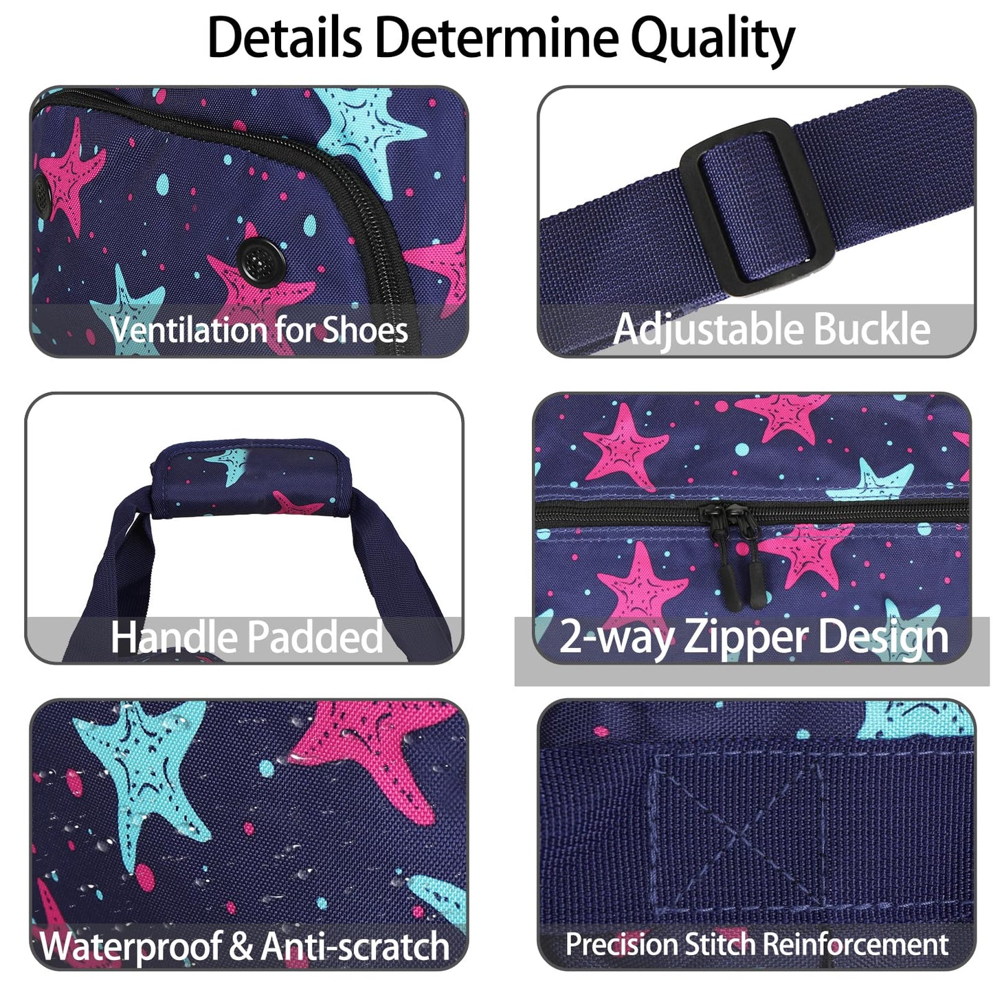 Goloni Cute Duffle Bag for Women, Gym Bag with Shoe Compartment, Lightweight Weekend Travel Duffel Bag,Overnight Bag with Wet Pocket