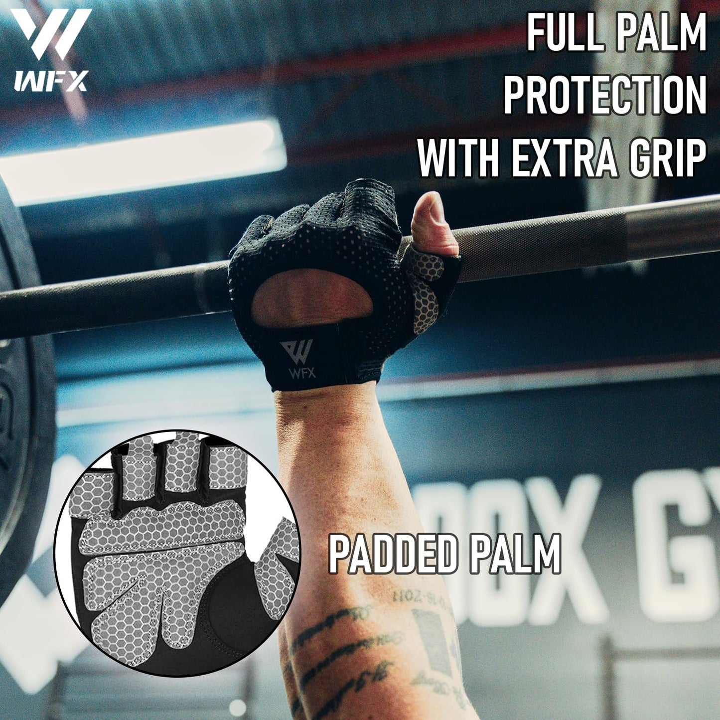 WESTWOOD FOX Weight Lifting Gloves for Men Women Gym Gloves with Wrist Wrap Support for Workout Training Exercise Fitness Hanging, Pull ups for Dumbbell, Cycling (Blacks, X-Large)