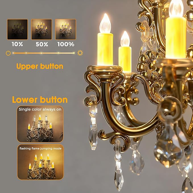 L LOHAS LED Night Lights Plug into Wall,2 Pack,Crystal Chandelier Candle Nightlight with Dusk to Dawn Sensor,Brightness Adjustable,3000K Soft White,Rotatable Plug Addtion for Home Decor,Hallway