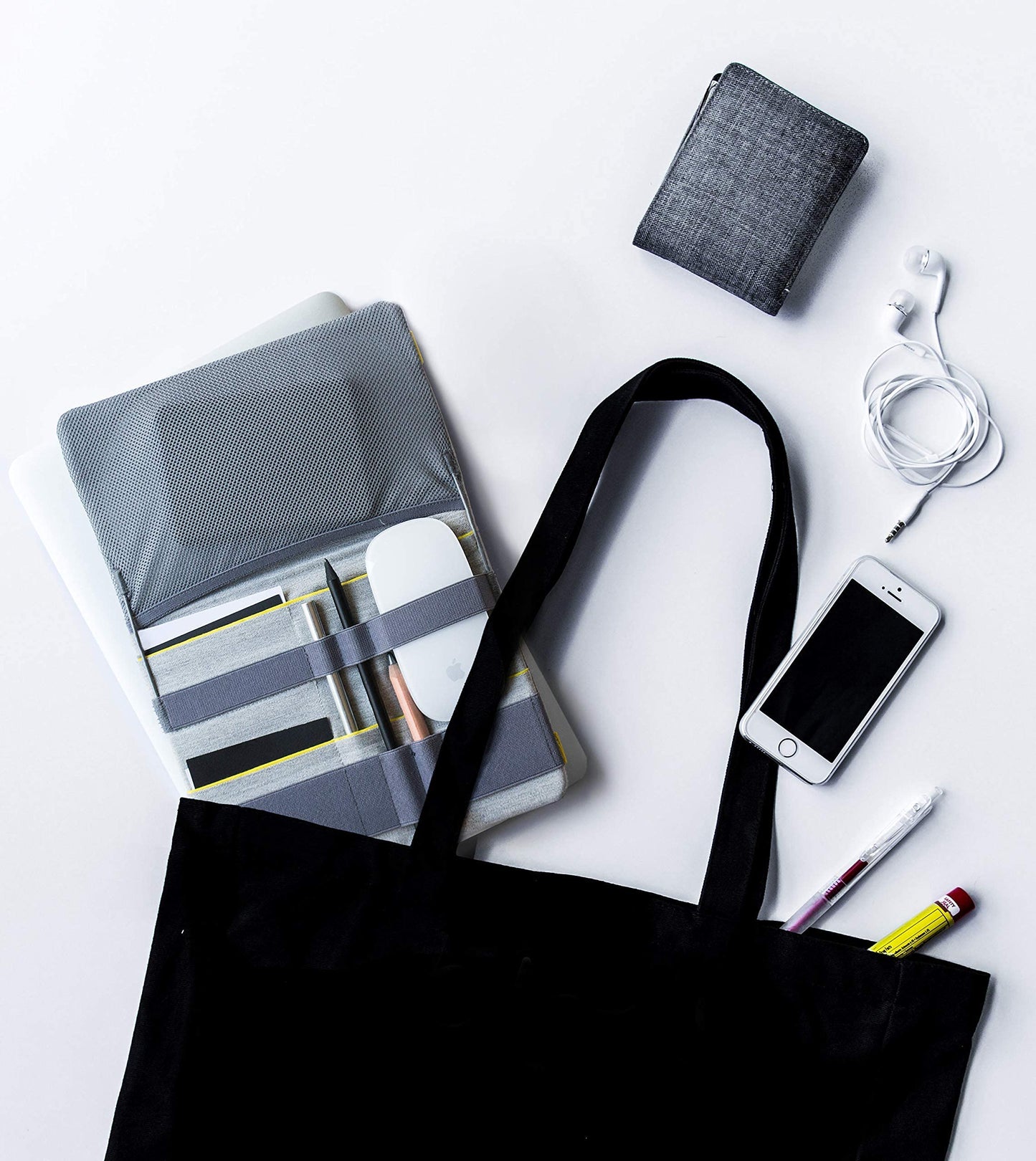 Beblau FOLD Portable Electronic Organizer – Attachable Device & Desktop Accessory | Office & Home Organizer | Fits 13"-15" Laptops & A4 Notebooks | Backpack Insert | Personal organizer
