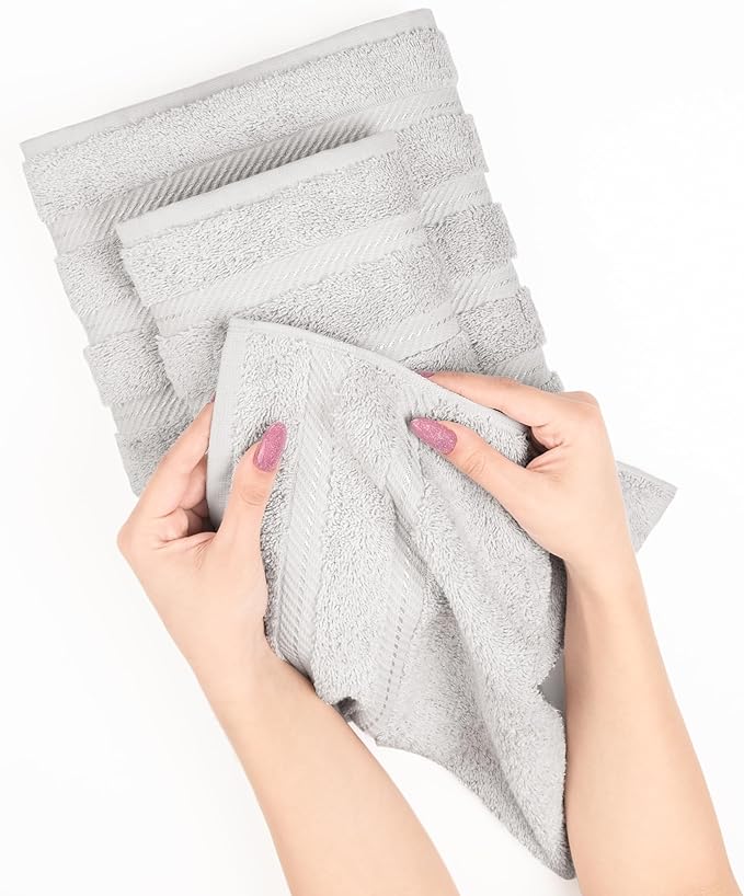 American Soft Linen Premium 3 Piece Towel Set, 1 Bath Towel 1 Hand Towel 1