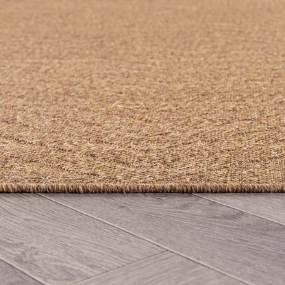 Rugshop Diamond Grid Indoor Outdoor Flat Woven Area Rug,Natural Jute-Style,Easy-Care Patio Rug for Backyard Porch Deck Balcony, 7'10" x 10' Natural/Jute