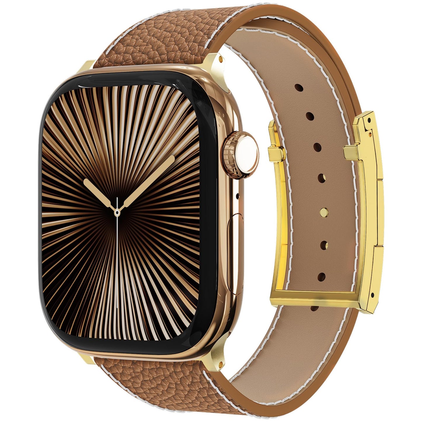 Leather Magnetic Watch Band Compatible with Apple Watch Ultra 49mm 46mm 45mm 44mm 42mm 41mm 40mm 38mm, Designer Replacement Strap for Women Men iWatch Series 9/8/7/6/5/4/3/2/1/SE/Ultra 2