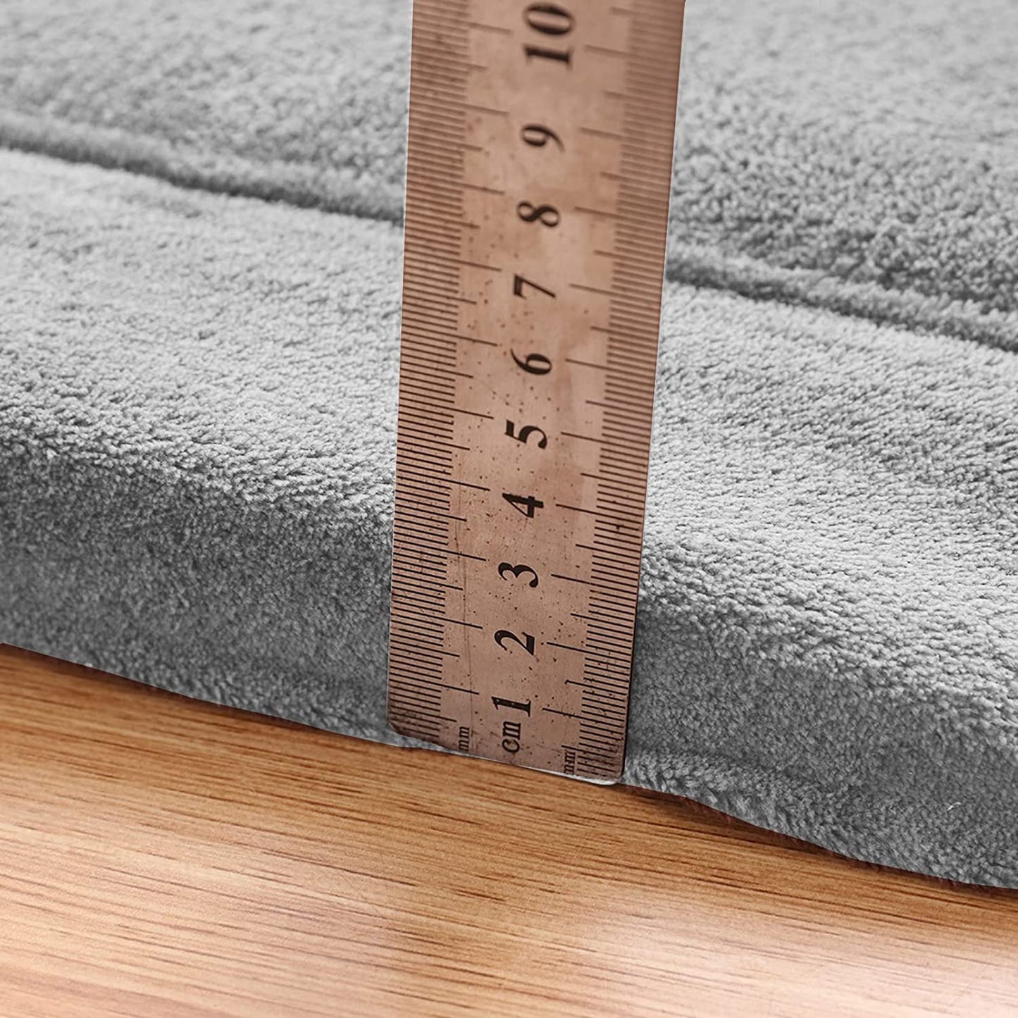 MAXYOYO Play Mat, 1.2" Thick Memory Foam Soft Padded Carpet with Non-Slip Backing, 3x5 ft Japanese Tatami Rug Living Room for Kids, Toddler, Children, Nusery(Grey)