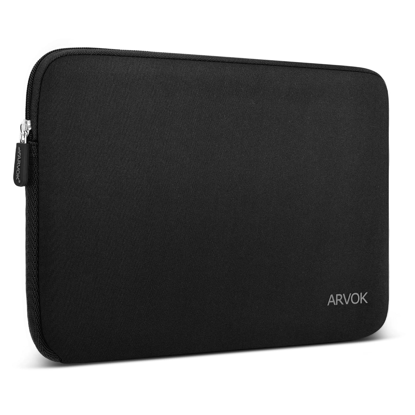 Arvok 11 11.6 12 Inch Laptop Sleeve Case for MacBook Air 12, Water-Resistant Neoprene Notebook Computer Tablet Sleeve, Carrying Bag Cover for Chromebook/HP/Dell/Lenovo/Asus/Acer, Black