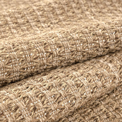 Luul Home Easy Jute Rugs 9x12 Natural Color Living Room Indoor Outdoor Area Rug for Patio Farmhouse and Kitchen Rug High Traffic Easy to Clean Washable Solid Boho Woven Design Outside Carpet (9 x 12)