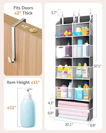 ULG Over the Door Organizer, 5-Tier Extra Large Hanging Storage