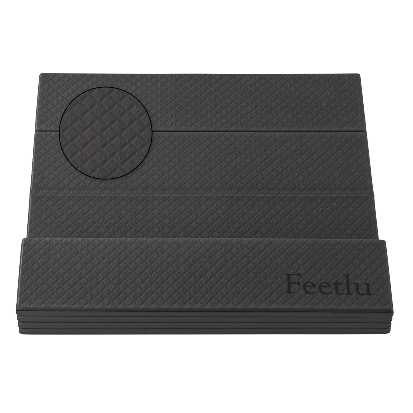 Feetlu Foldable Yoga Exercise Mat, 6mm/8mm/10mm/12mm Thickness, 72 x 24 Inch - Lightweight, Anti-Slip, and Easy to Store for Yoga, Pilates, Home Workouts, and Floor Exercises