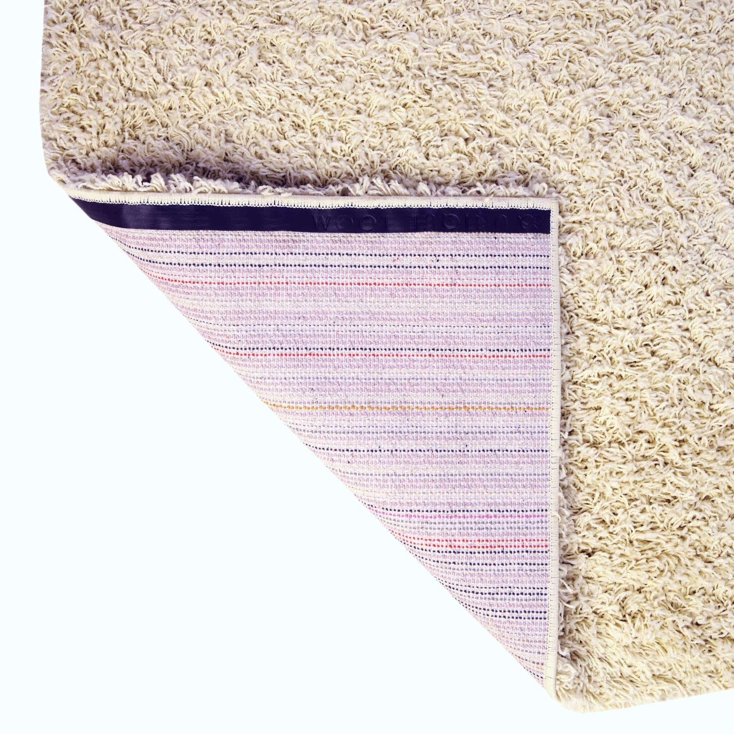 Unique Loom Solid Shag Collection Area Rug (5' 1" x 8' Rectangle Pure Ivory)