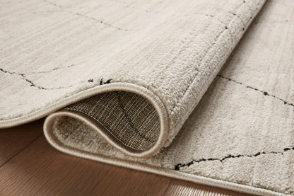 Loloi Darby Collection DAR-03 Sand/Charcoal 6'-7" x 9'-3" Area Rug